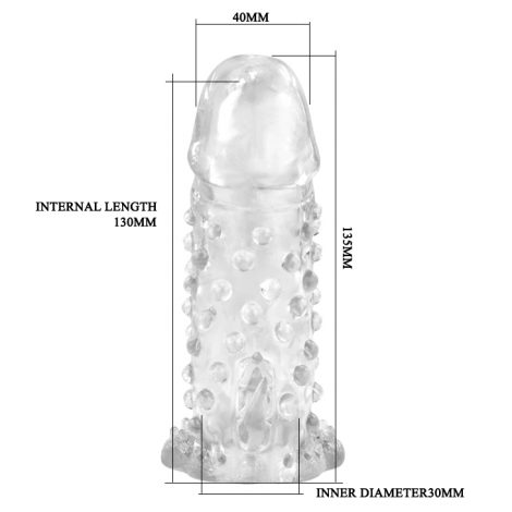 Funda para pene texturizada
