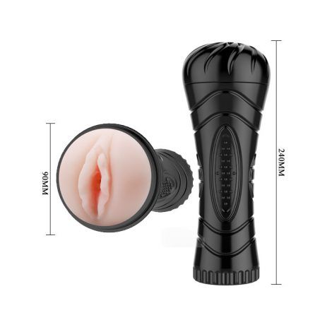 Vagina masturbadora con control de vibración