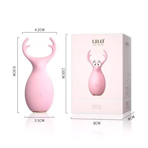 Huevo vibrador recargable ciervo lilo