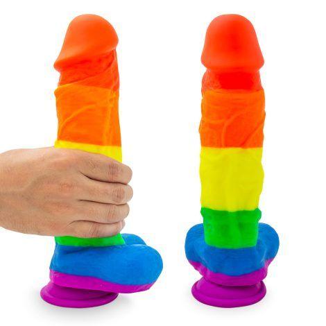 Consolador grande colores arcoiris 6